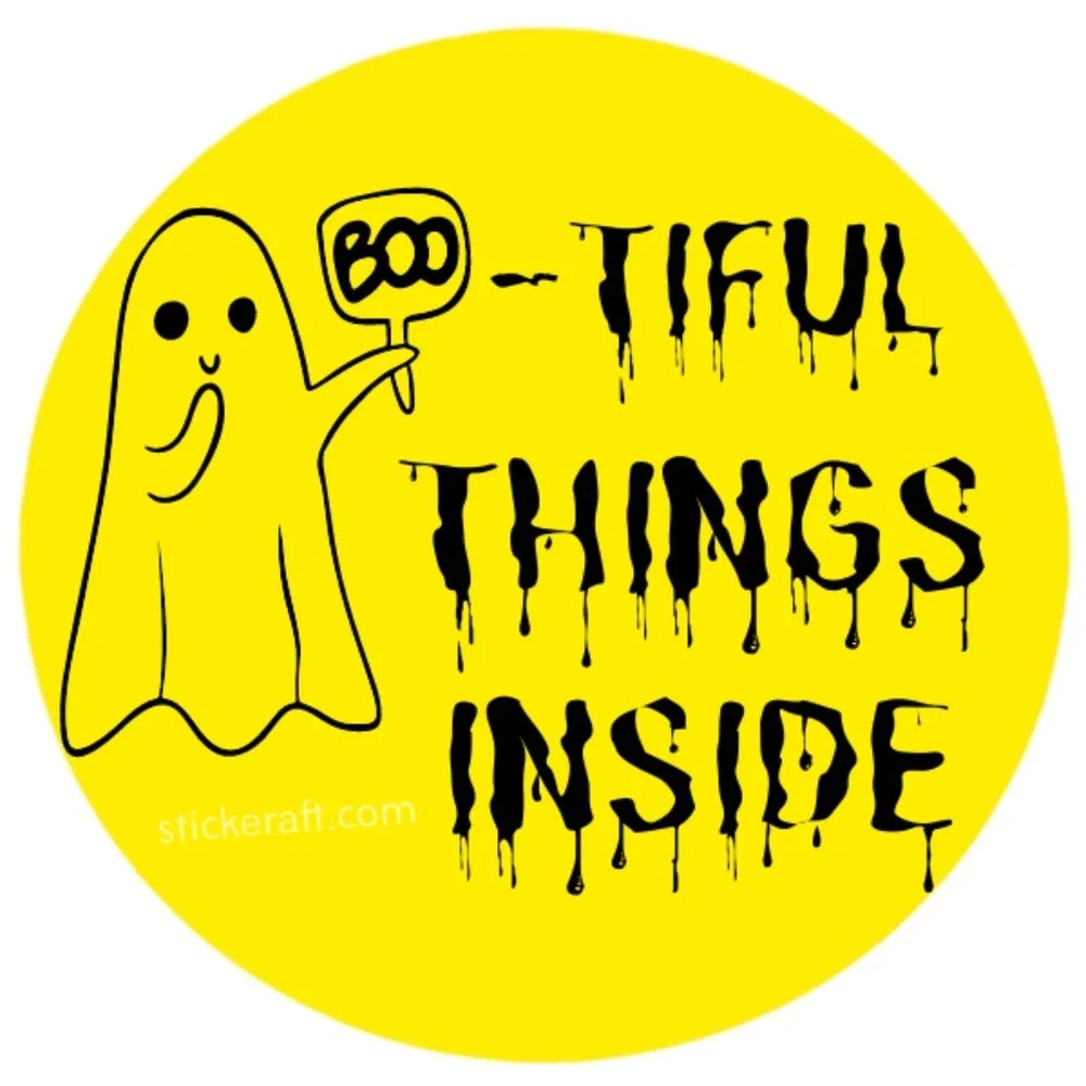 Bootiful Things Inside Stickers, Envelope Seals, Labels,13 colors to choose from